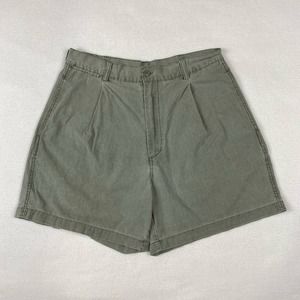 Vintage American Eagle Outfitters Shorts Size 32 Green High Rise Outdoors 90s